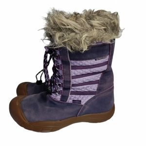 Keen girls purple Wapata waterproof winter boots